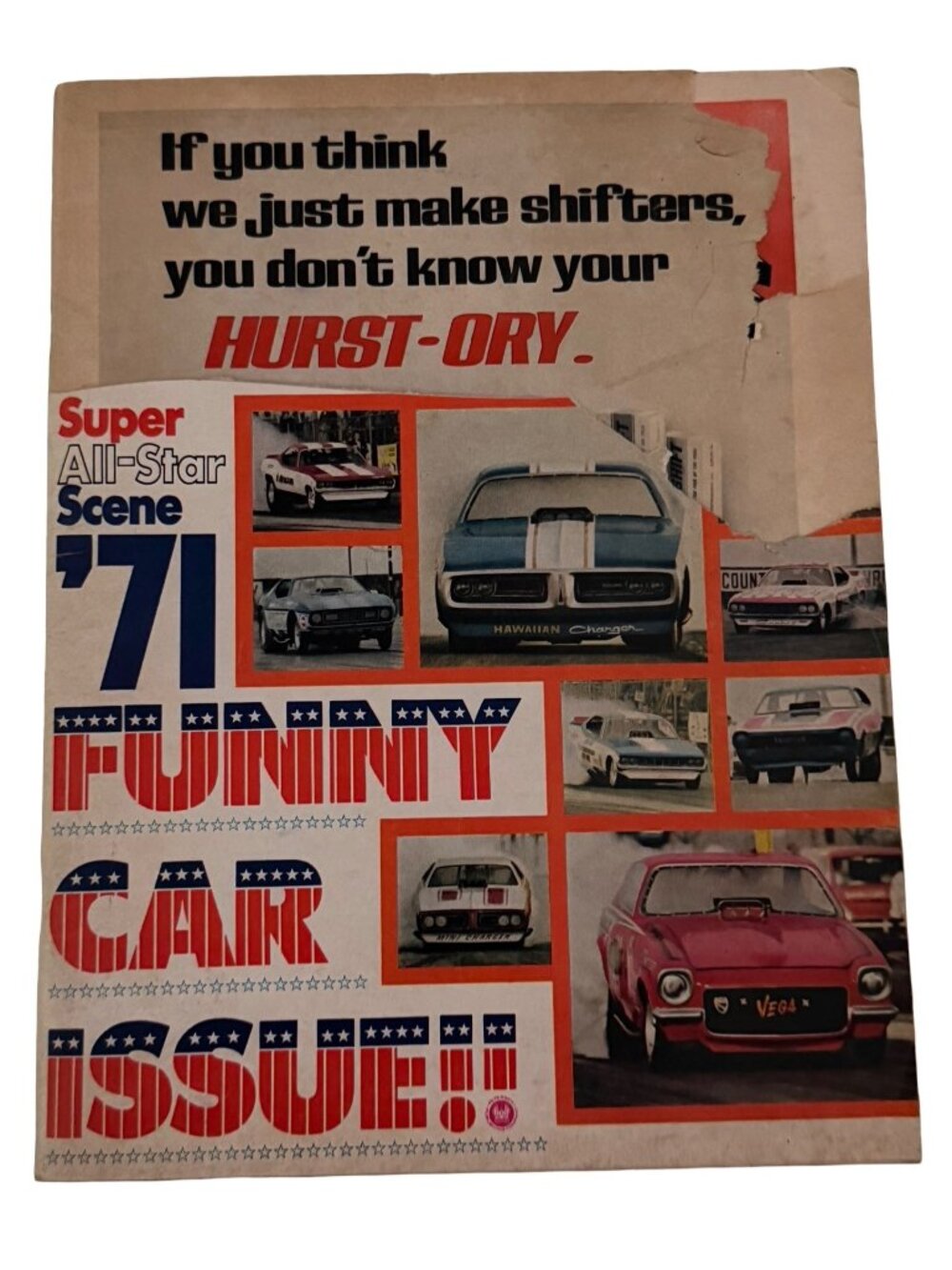 Hot Rod Magazine April 1971 Funny Car Issue Paul Newman Coke Ad Vintage Drag Rac